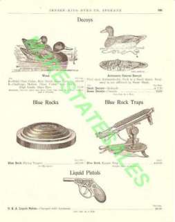 1911 Duck Decoy,BLue Rock Trap Thrower,USA Water Pis AD  