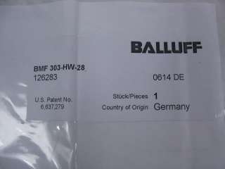 BALLUFF BMF 303 HW 28 Magnetic Sensor Accessory  NEW   