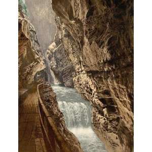   Gorge of the Tamina St. Gall Switzerland 24 X 18.5 