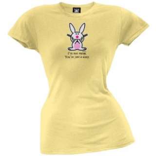  Happy Bunny   Not Mean Sissy Juniors T Shirt Clothing