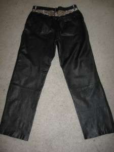 MENS STUDDED LEATHER PANTS/ JEANS size 36  
