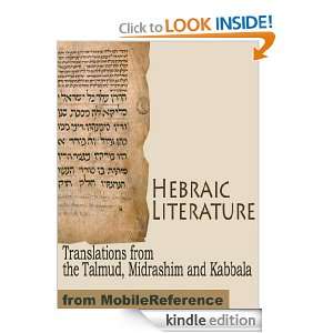 Hebraic Literature. Translations from the Talmud, Midrashim, Kabbala 