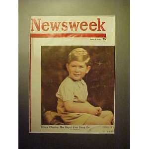 Prince Charles April 6, 1953 Newsweek Magazine Professionally Matted 