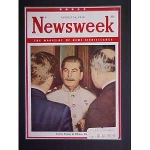 Joseph Stalin August 16 1948 Newsweek Magazine Professionally Matted 