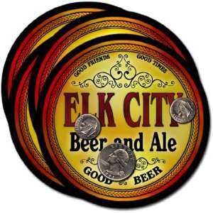  Elk City, OR Beer & Ale Coasters   4pk 