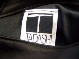 Tadashi Stretch Satin Cocktail Evening Dress 10 NWT  