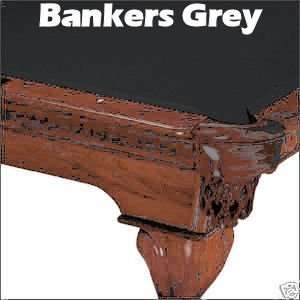  9 Bankers Gray Mali 865 Teflon Pool Table Cloth Felt 