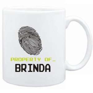  Mug White  Property of _ Brinda   Fingerprint  Female 