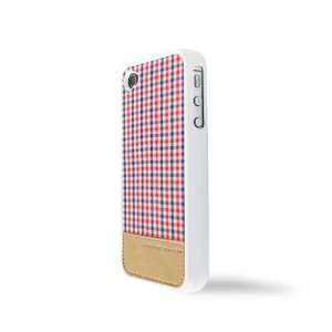   Sculpture iPhone 4/4S Case   Red/Navy Small Checker Electronics