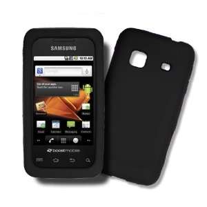  Samsung Galaxy Prevail M820 BLACK Silicone Case, Rubber 