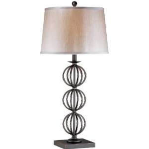  Tabitha Open Cage Twisted Orbs Table Lamp