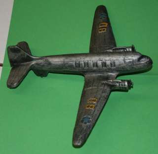 Unique toy Iron WW2 style 2 engine BOMBER Airplane  