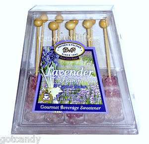   CANDY   Demitasse Rock Crystal Sticks 10ct   Scented Candies   Favors