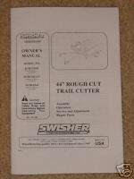 Swisher 44 Tow Mower Owners & Illustrated Part Manual  