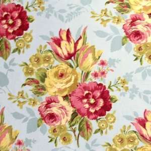  54 Wide Erin Floral Robins Egg Fabric By The Yard Arts 