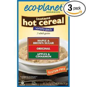 eco planet Instant Hot Cereal, Variety Pack (Maple and Brown Sugar 