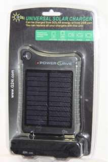 G24 INNOVATIONS BLACK SOLAR CHARGER POWER CURVE RUGGED/WATERPROOF CASE 