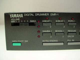 YAMAHA DIGITAL DRUMMER EMR 1 YAMAHA DRUM MACHINE RHYTHM MACHINE WORKS 