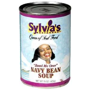 Sylvias, Navy Bean Soup, 15 Ounce (12 Pack)  Grocery 
