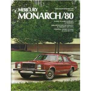    1980 MERCURY MONARCH Sales Brochure Literature Book Automotive