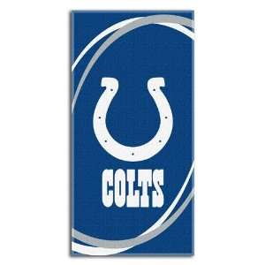   Colts NFL Fiber Reactive Swoosh Beach Towel (60x30)