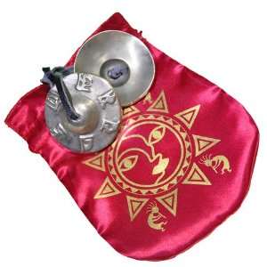  Tibetan Buddhist Om Mantra Tingsha Cymbals 2 1/2