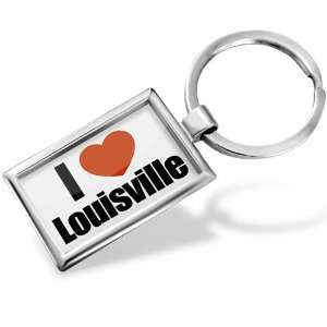 Keychain I Love Louisville region Kentucky, United States   Hand 