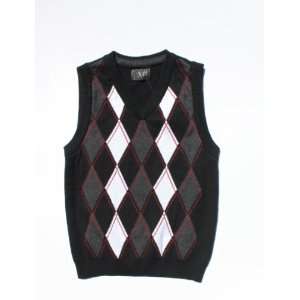   Gear Boys V neck Argyle Sweater Vest , Size M [5 6] 