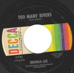 Brenda Lee 45 Too Many Rivers / No One  