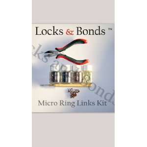   & Bonds Professional Hair Extensions Micro Rings /Tubes Links Kit