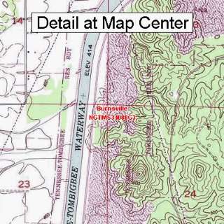  USGS Topographic Quadrangle Map   Burnsville, Mississippi 