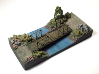 144 CGD Mini Diorama Girder Bridge Crossing   Summer  