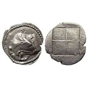    Akanthos, Macedonia, 424   380 B.C.; Silver Tetrobol Toys & Games