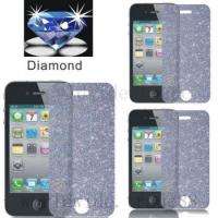 1pc Diamond LCD Screen Protector Film Guard For apple iPhone 4S 4 G 4G 