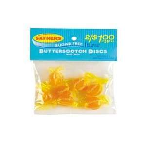  Sathers Sugar Free Hard Butterscotch Discs Candy   1.25 Oz 