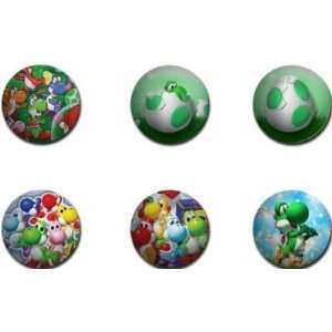   YOSHI Pinback Buttons 1.25 Pins / Badges Super Mario World (Set #3