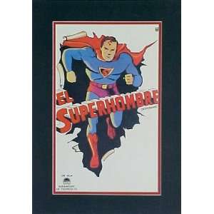  Superman Cartoon Picture Plaque Framed