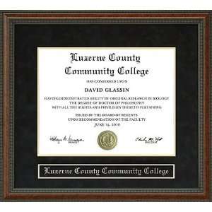  Luzerne County Community College Diploma Frame Sports 