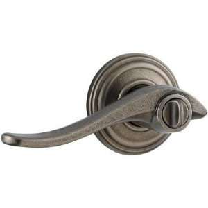  KWIKSET SIGNATURE Avalon Bed/Bath Lever in Rustic Pewter 