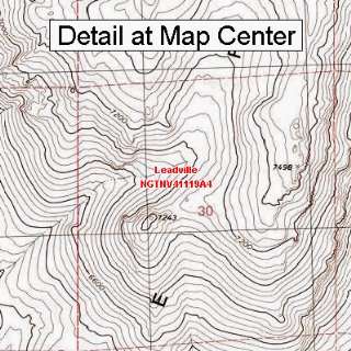 USGS Topographic Quadrangle Map   Leadville, Nevada (Folded/Waterproof 