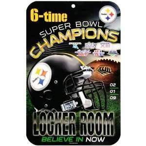 Pittsburgh Steelers Super Bowl XLIII Champions Black 6 Time Champs 
