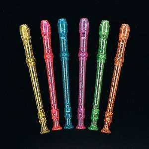   Glitter Recorders   Novelty Toys & Noisemakers