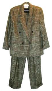 GIANNI SPORT PANTSUIT SILK WOOL 10 NWOT $695 JacketPant  