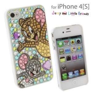  Tom and Jerry iDress iPhone 4S/4 Cover (White 