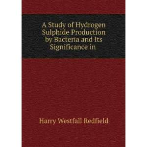 Study of Hydrogen Sulphide Production by Bacteria and Its 
