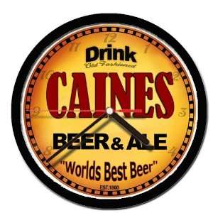  CAINES beer and ale cerveza wall clock 