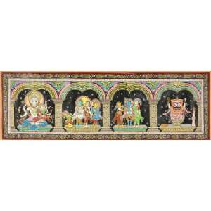  Lord Narasimha with Lakshmi Ji, Lord Rama, Lord Krishna 