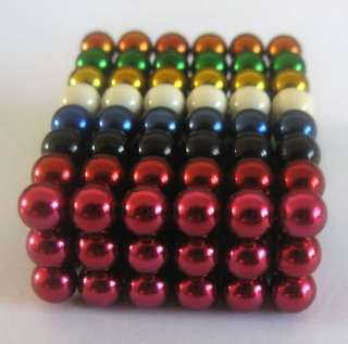 144+Box 8 Colours Magnetic Balls Beads Sphere Cube Puzzle Magnets Toy 