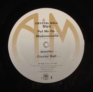 STYX Crystal Ball 1976 LP in shrink, insert EX+  