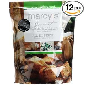 Marcys Calabrese Garlic & Parsley Croutons, 4.4 Ounce Bags (Pack of 